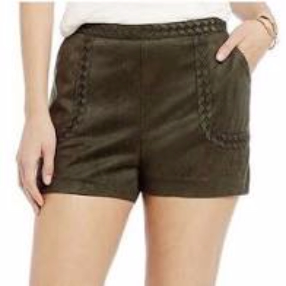 NEW Gianni Bini | Green Suede Shorts Size L